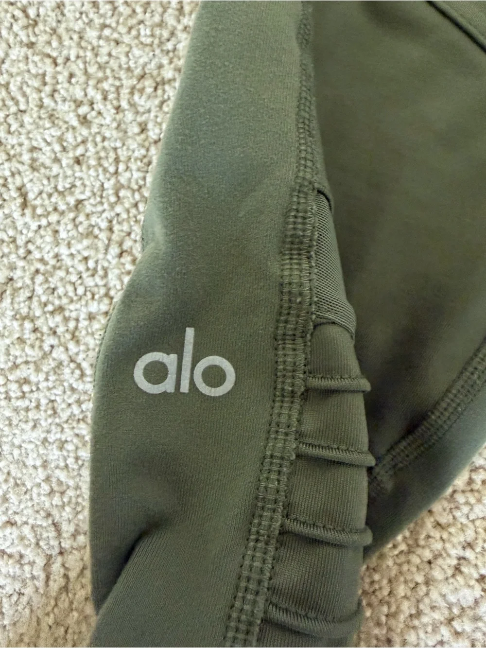 Alo Yoga Olive Green Performance Leggings